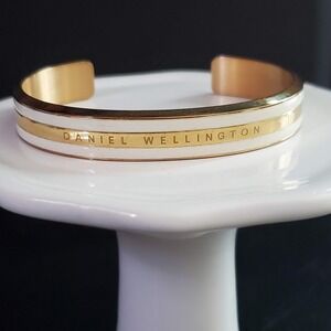 Daniel Wellington Classic Emalie Bracelet Satin White Rose Gold Cuff